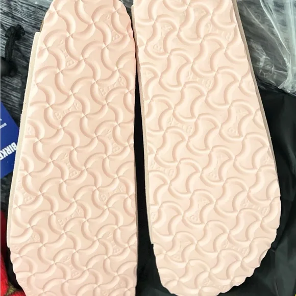 NEW BIRKENSTOCK Arizona Suede Sandals Women Size 40 Light Blush Bohemian Neutral - Picture 7 of 7